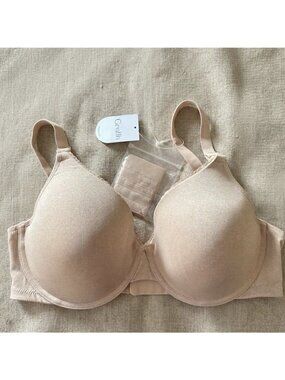 Gratlin Maternity Bra Beige Size 38D Lightly Padded Pregnancy Nursing NWT